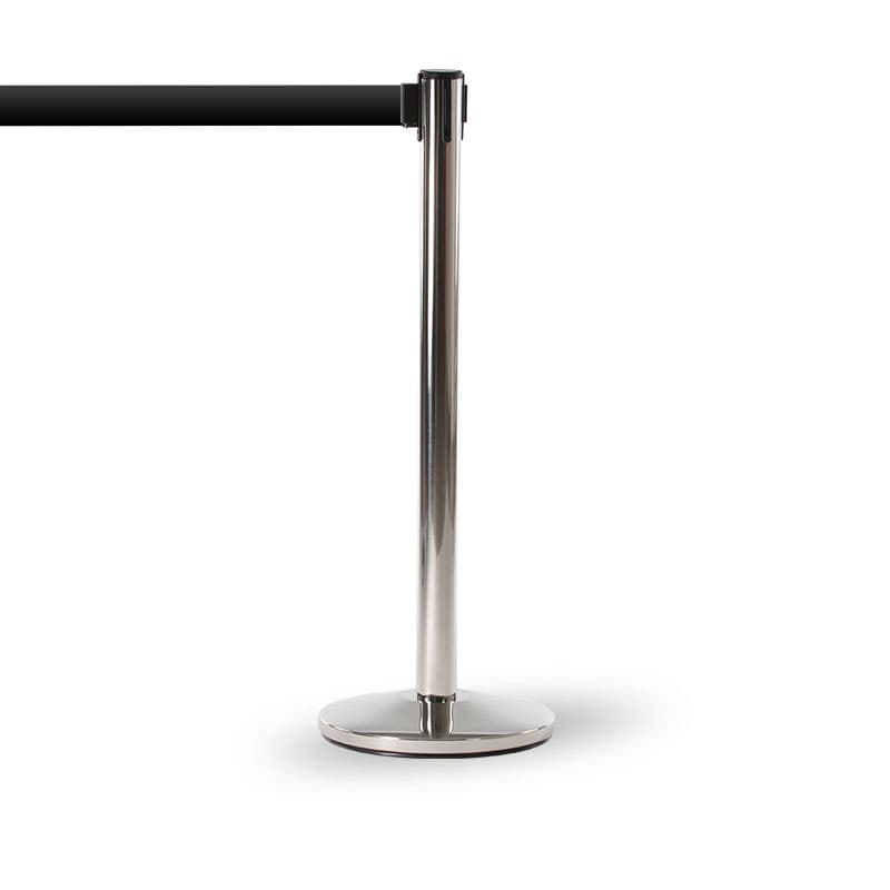 Avspärrningsstolpe Royal Basic Rostfritt Svart band