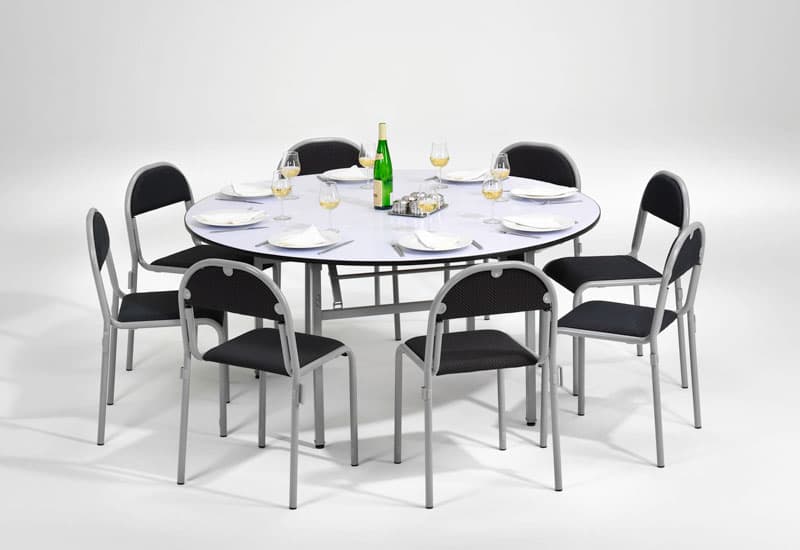 Fällbart runt restaurangbord Bankett