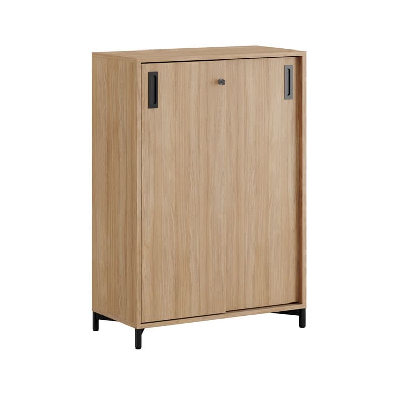 Skjutdörrskåp 80x40x107,5cm - Urban oak stomme/urban oak dörrar