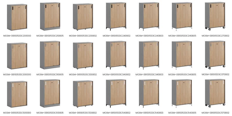 Skjutdörrskåp 80x40x107,5cm - Grå stomme/urban oak dörrar