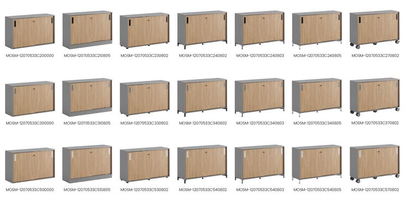 Skjutdörrskåp 120x40x72cm - Grå stomme/urban oak dörrar