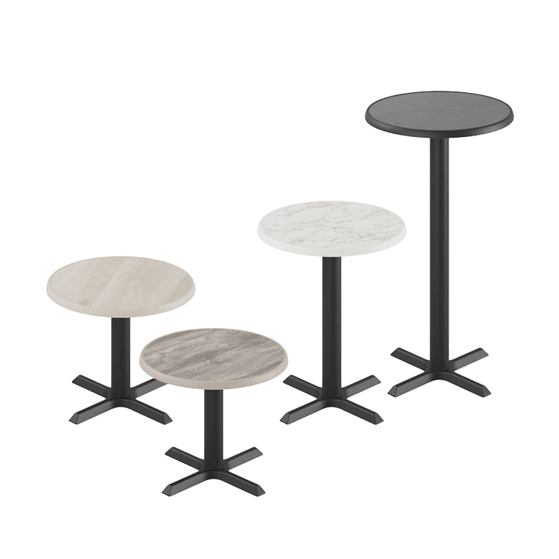 Ferrea bord med rund Ø60cm skiva