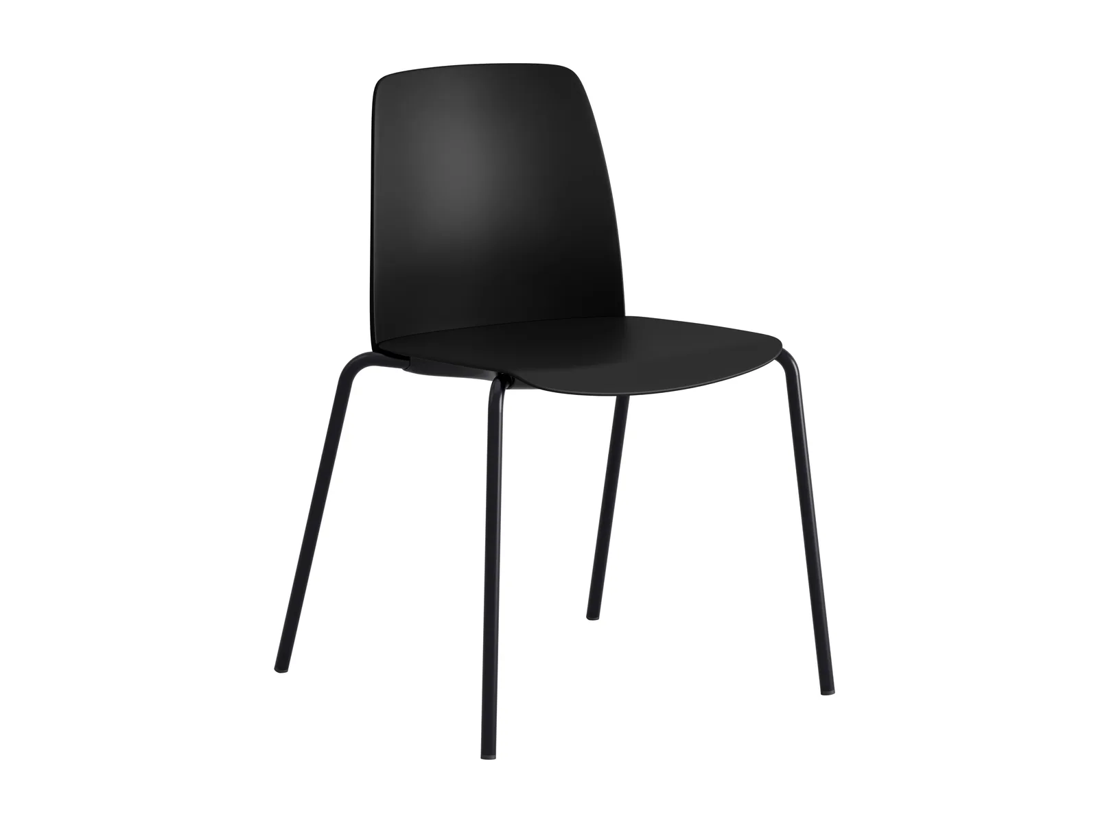Stapelbar stol med sits och rygg i plast - Choice