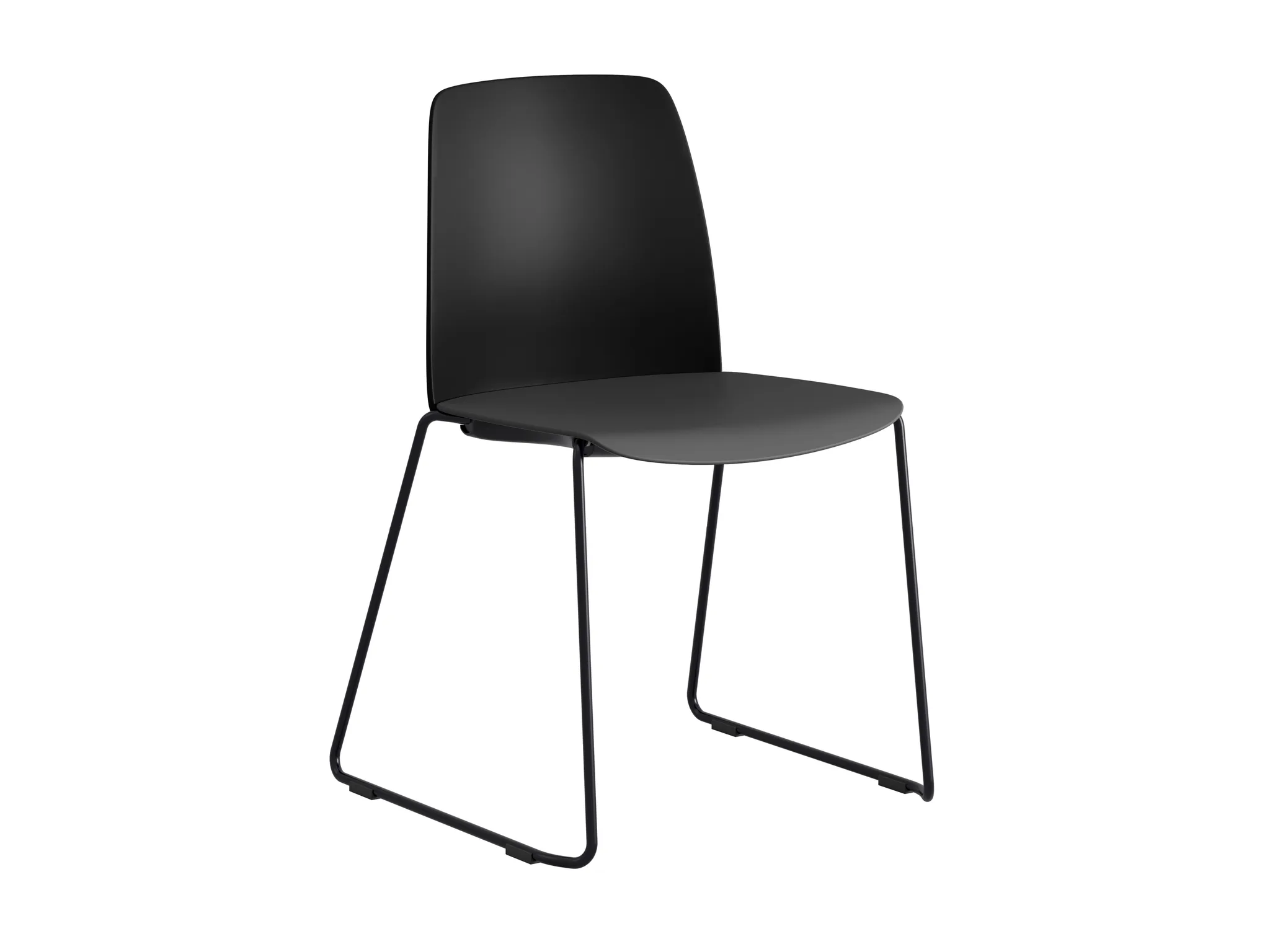 BlackBack BlackLegs DarkgraySeat Chair8