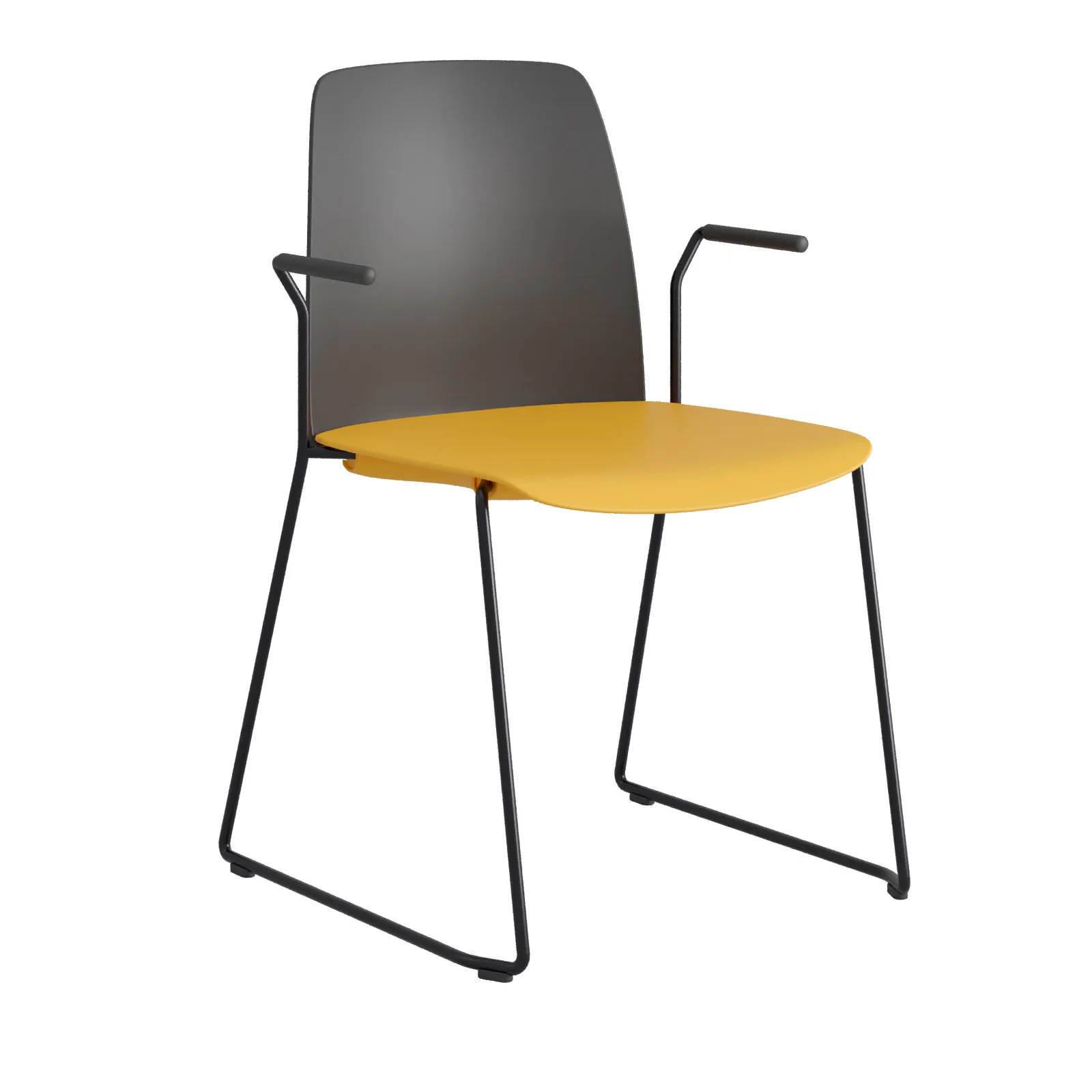 Choice BlackFrame BlackHeadrest OrangeSeat