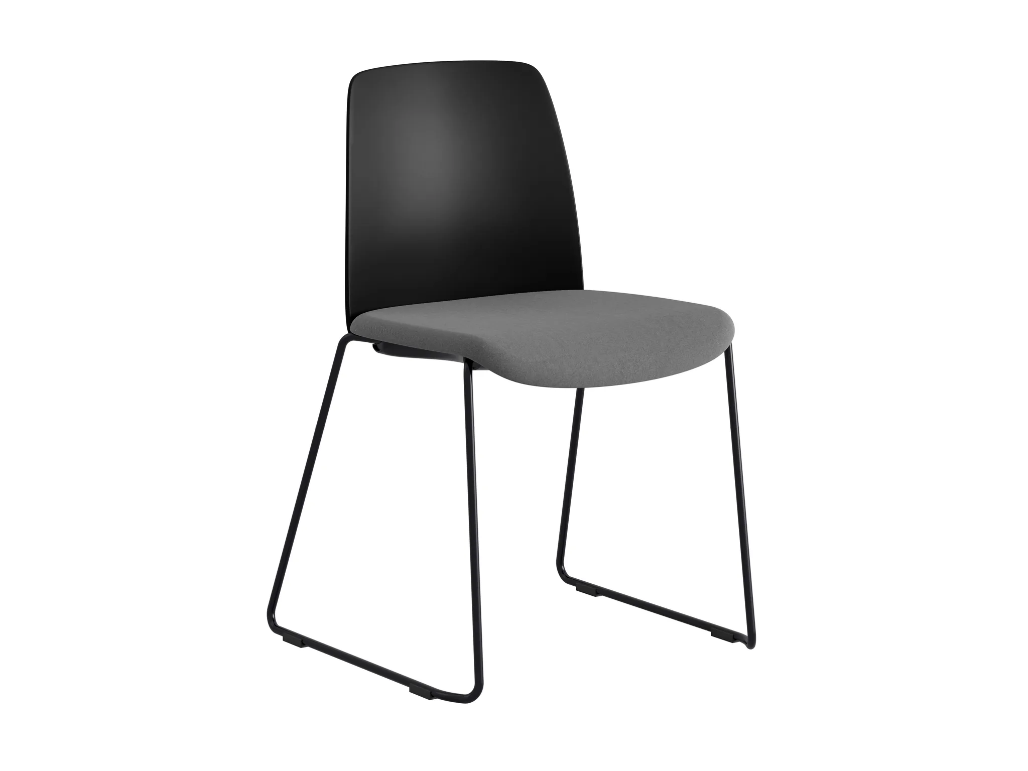 BlackPlastic BlackLegs DarkgraySeat chair5