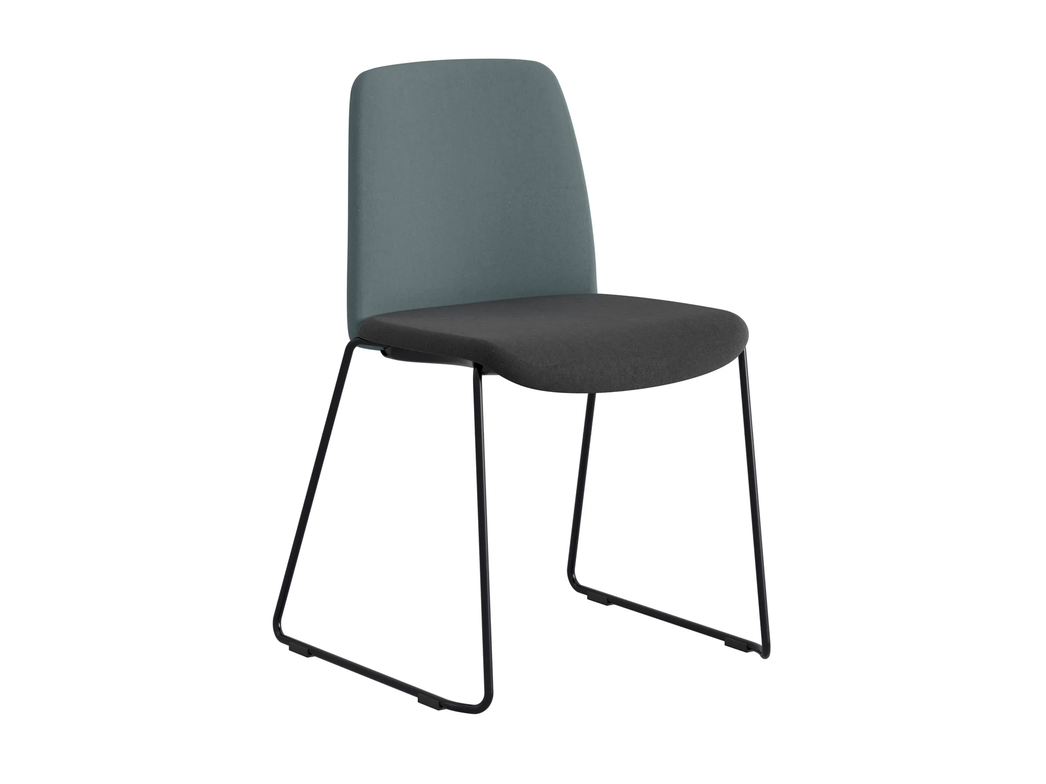 BlackFrame BlackSeat BlueBack chair1