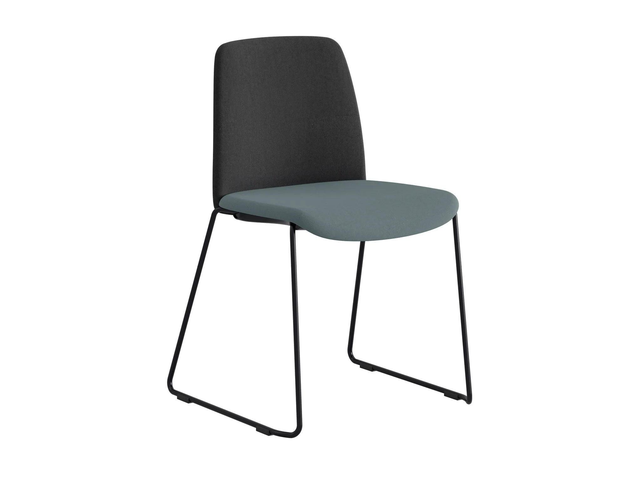 BlackFrame BlueSeat BlackBack chair1