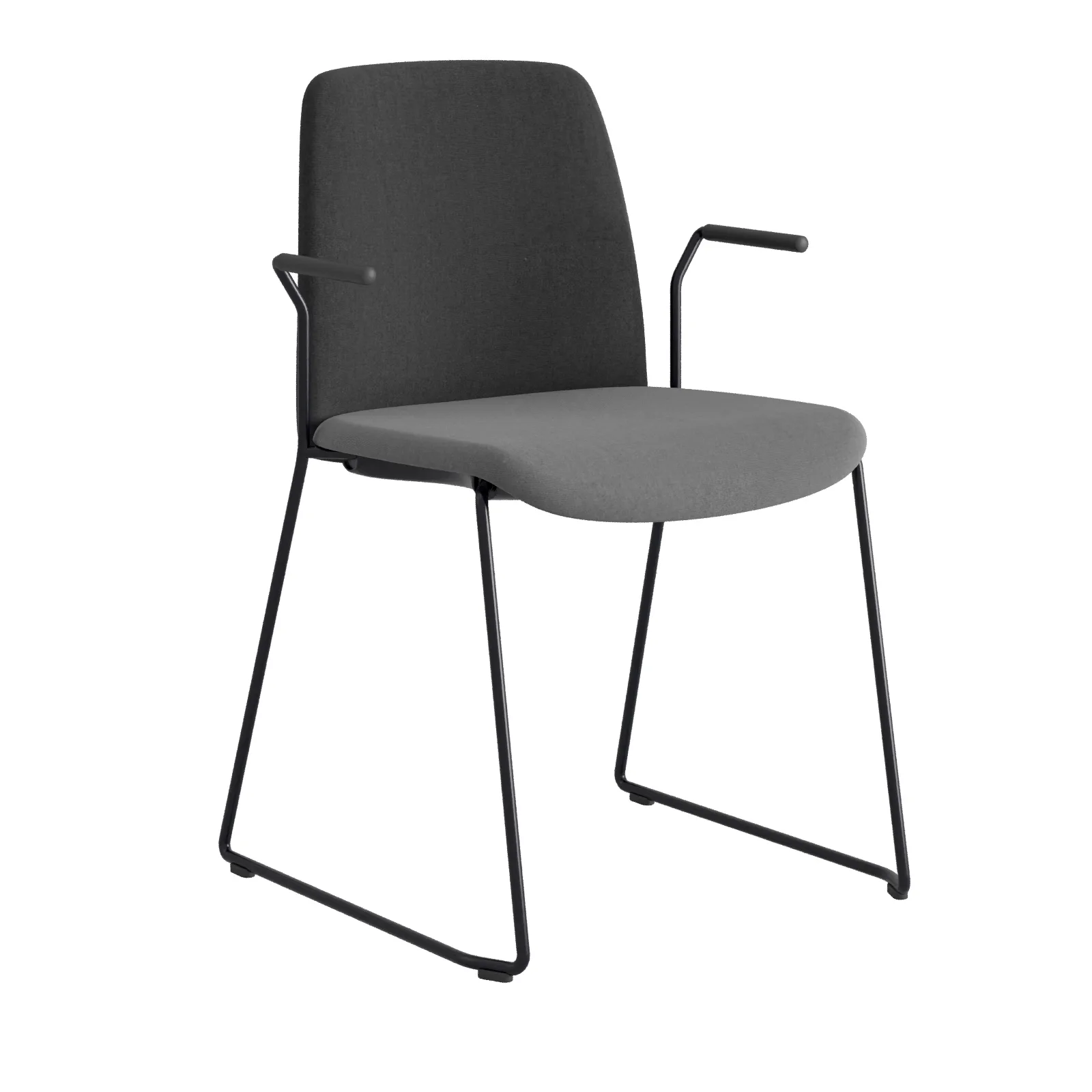 Choice BlackFrame BlackFabricHeadrest DarkGray