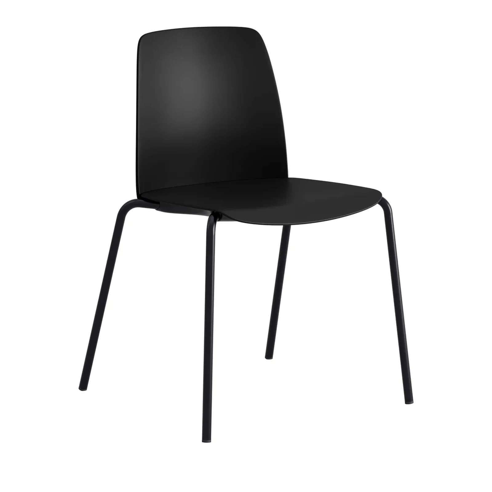 Stapelbar stol med sits och rygg i plast - Choice