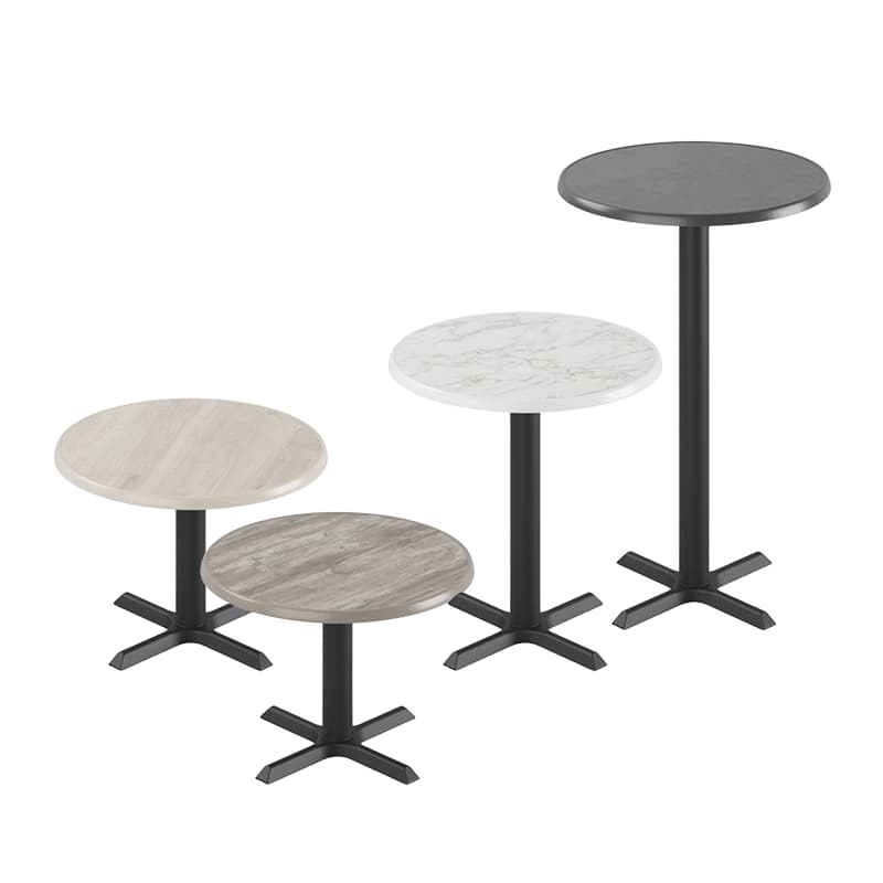 Ferrea bord med rund Ø70 cm skiva