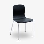 stapelbar konferensstol vit svart grå