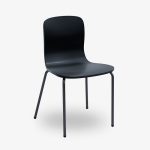 stapelbar konferensstol vit svart grå
