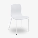 stapelbar konferensstol vit svart grå