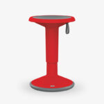 upis1 röd höjbar sänkbar pall kontorsmöbler