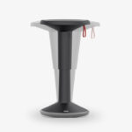 upis1 svart höjbar sänkbar pall kontorsmöbler