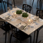 miljöbild bord fällbart stolar stapelbara