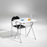 fällbart bord vit svart bok ek björk krom laminat