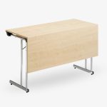 fällbart bord bok ek vit grå björk krom