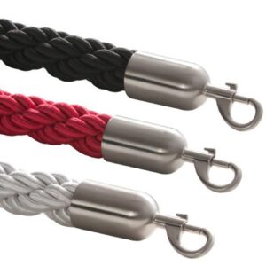 avspärrningsrep flätat rostfritt