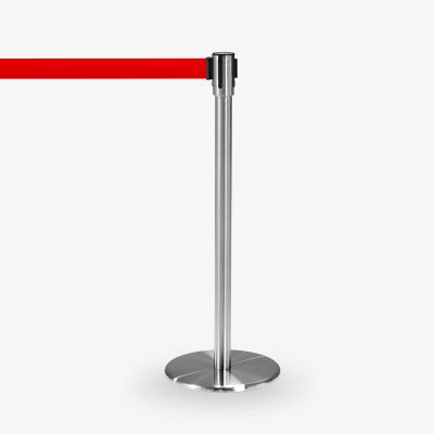 avspärrningsstolpe Köstolpe Royal Rostfritt Rött band - Ej stapelbar - möbel