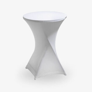 Ståbordsöverdrag - Vit - Tabell