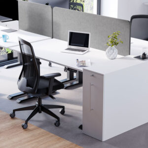 Bordsskärm kortsida grå - Silencio Basic