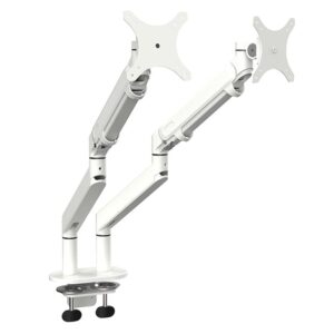 Vit Monitorarm - 2 skärmar