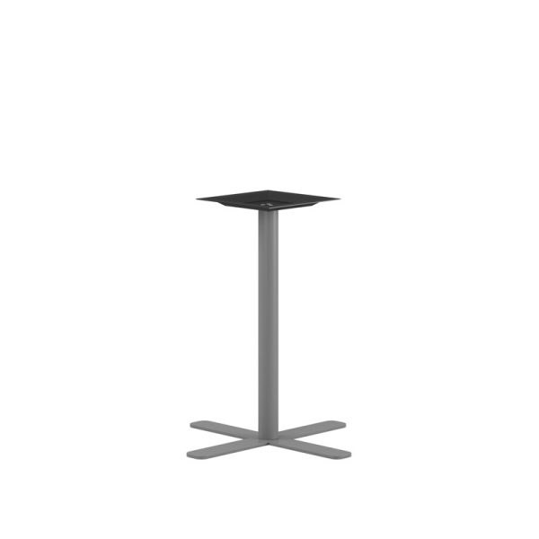 Kryss stativ 50 cm - 72 cm hög från serien Studio passar till många olika bordsskivor, både runda och kvadratiska. Stativ är tillverkat i hållbart svart pulverlackerat stål alternativt polerat rostfritt.