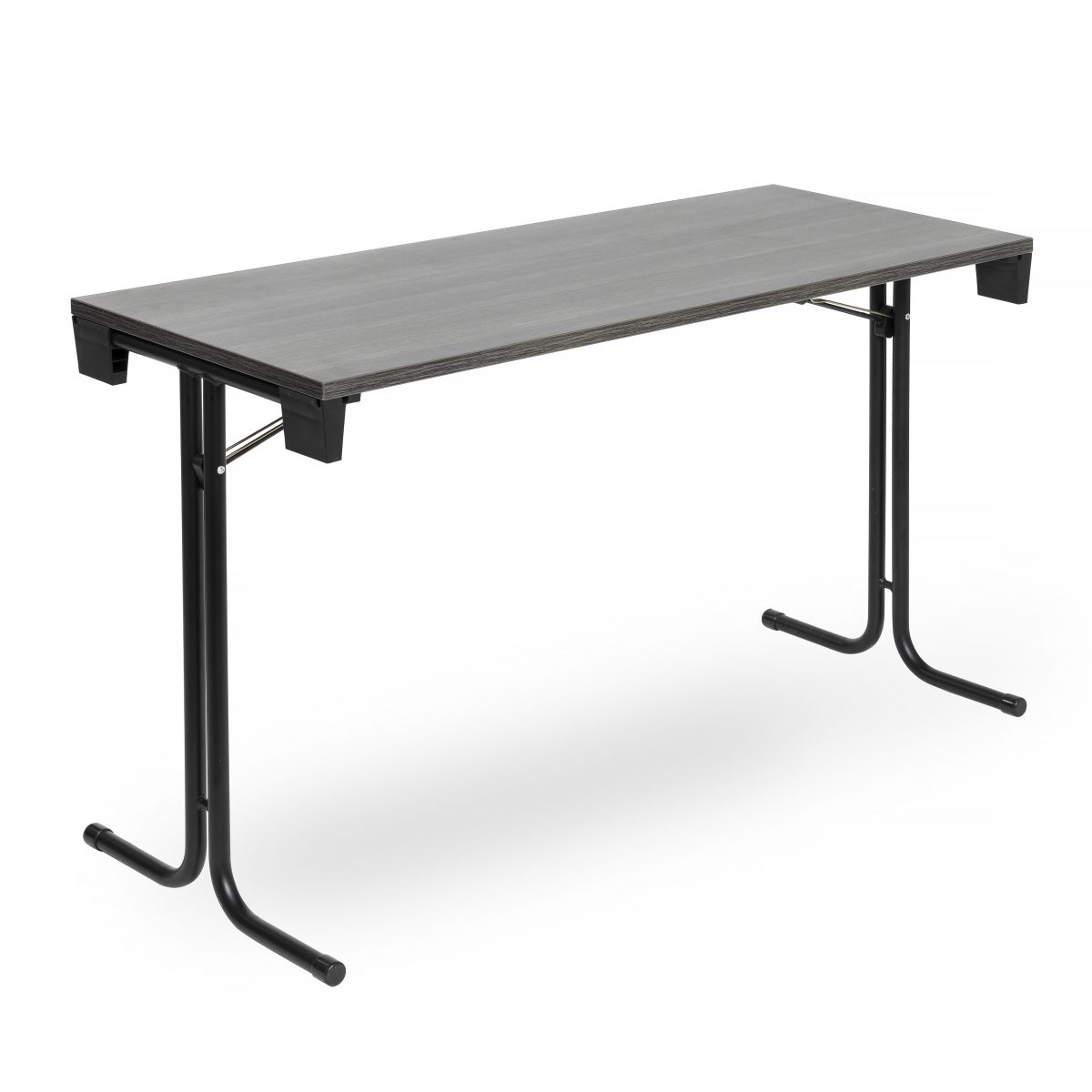 Fällbart konferensbord banquet grå skiva med svart stativ