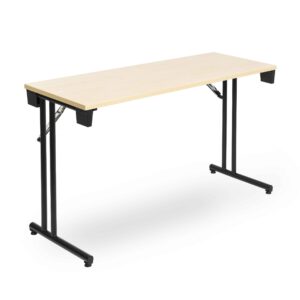 fällbart konferensbord bolero björk med svart stativ