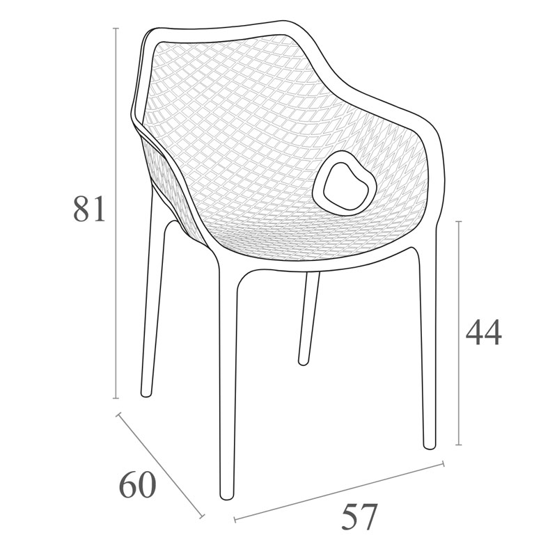 Air_xl_matt AIR XL - En bekväm stapelbar fåtölj
